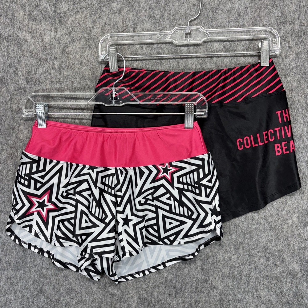COEUR Running Shorts Women's Small Lot of 2 Lined Triathlon Train Pink 2" Inseam